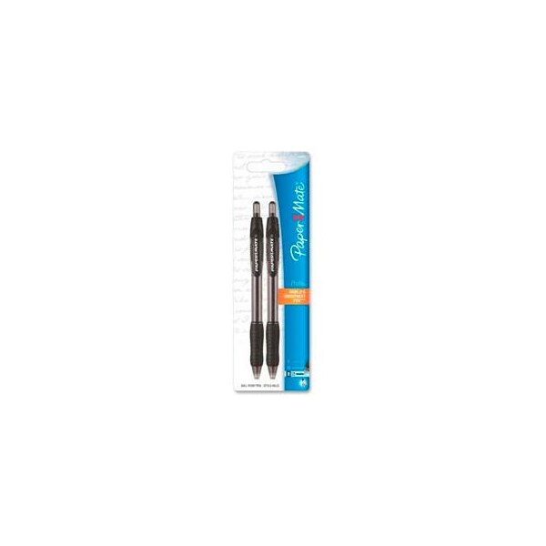 Paper Mate Paper Mate Profile Ballpoint Retractable Pen, 1.4mm, Translucent/Black Barrel, Black Ink 89468 - main